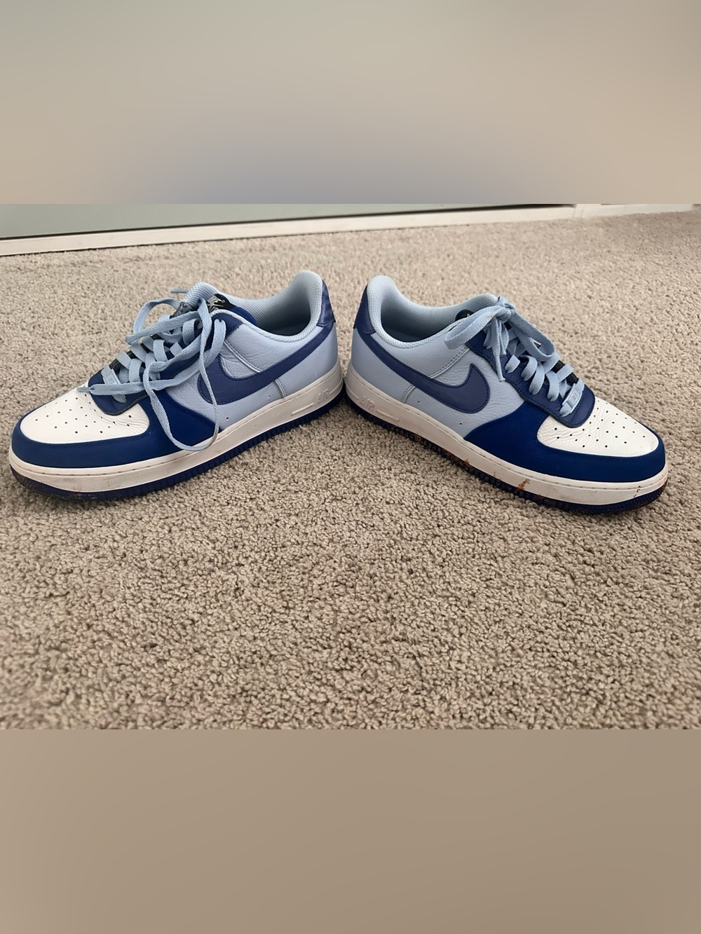Nike Air Force 1 Low By You Blue White Men’s 9.5 DV3892-900 AF1 - Picture 4 of 7